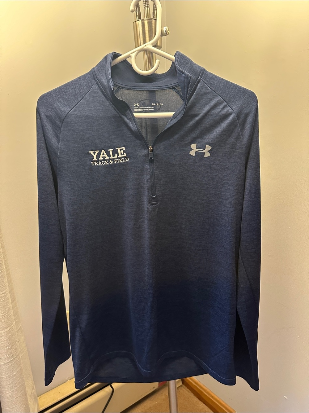 Under Armour Navy Blue Yale Track & Field Quarter-Zip Pullover